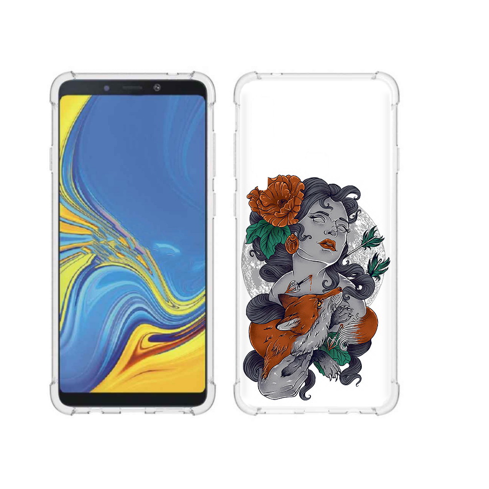 

Чехол MyPads Tocco для Samsung Galaxy A9 темная девушка с лисой (PT118683.560.639), Прозрачный, Tocco