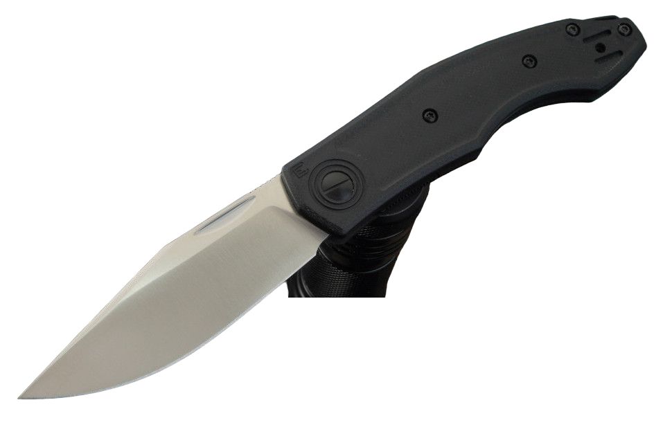 Складной нож Echo Knives Veksha BL, сталь Crucible CPM S35VN, рукоять черная G-10