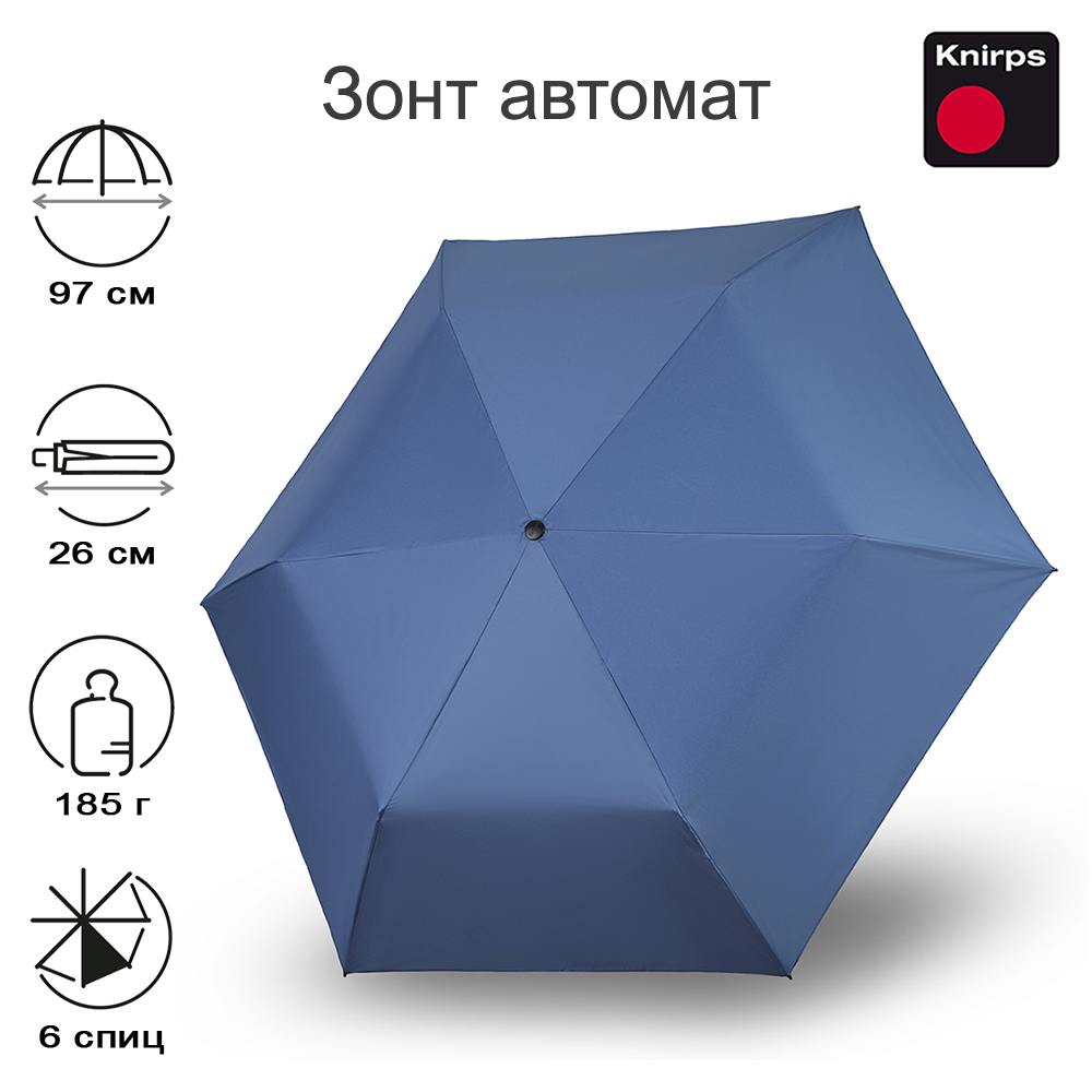 

Зонт женский Knirps U.200 Ultra Light Medium blue, U.200 Ultra Light Medium