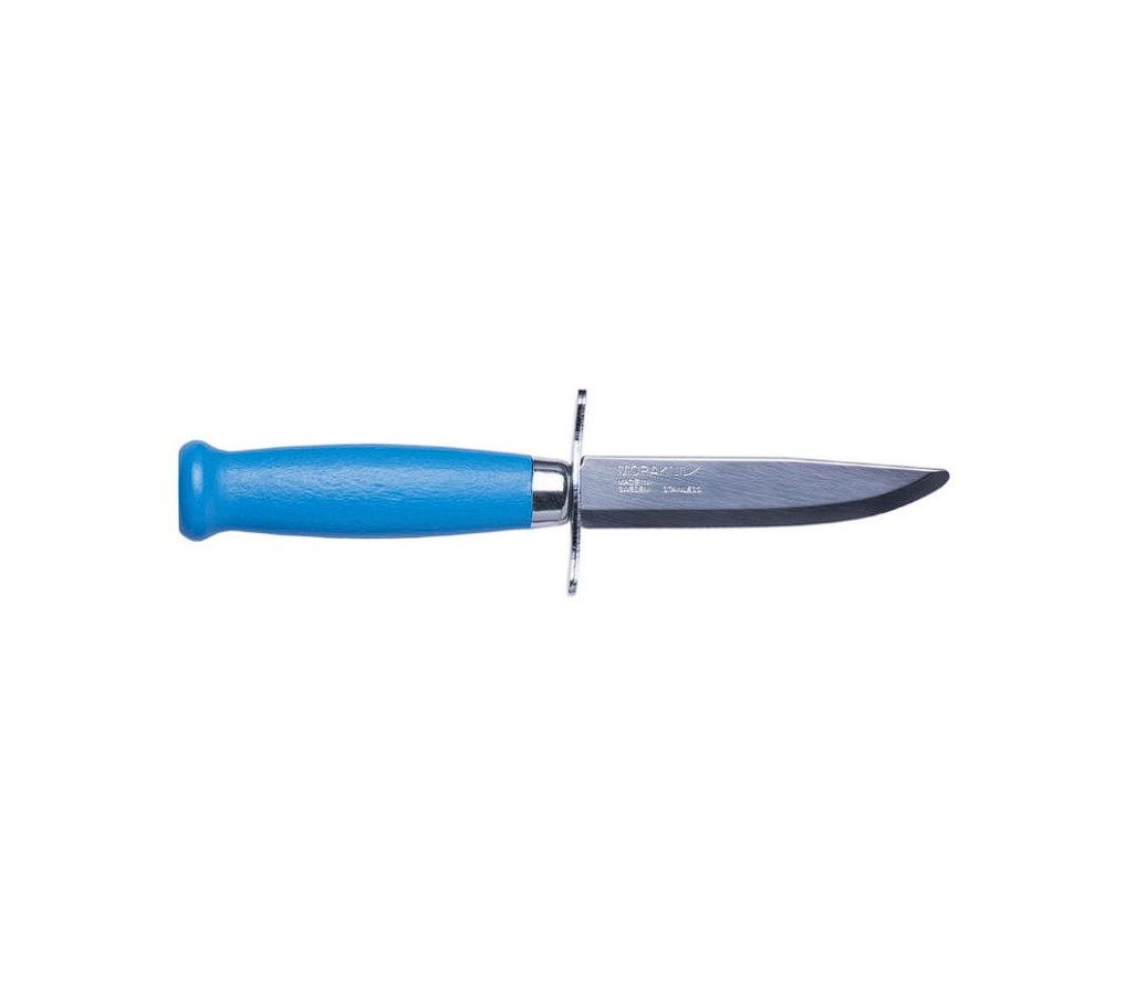 фото Туристический нож morakniv scout 39 safe blue, нержавеющая сталь, синяя рукоять mora of sweden