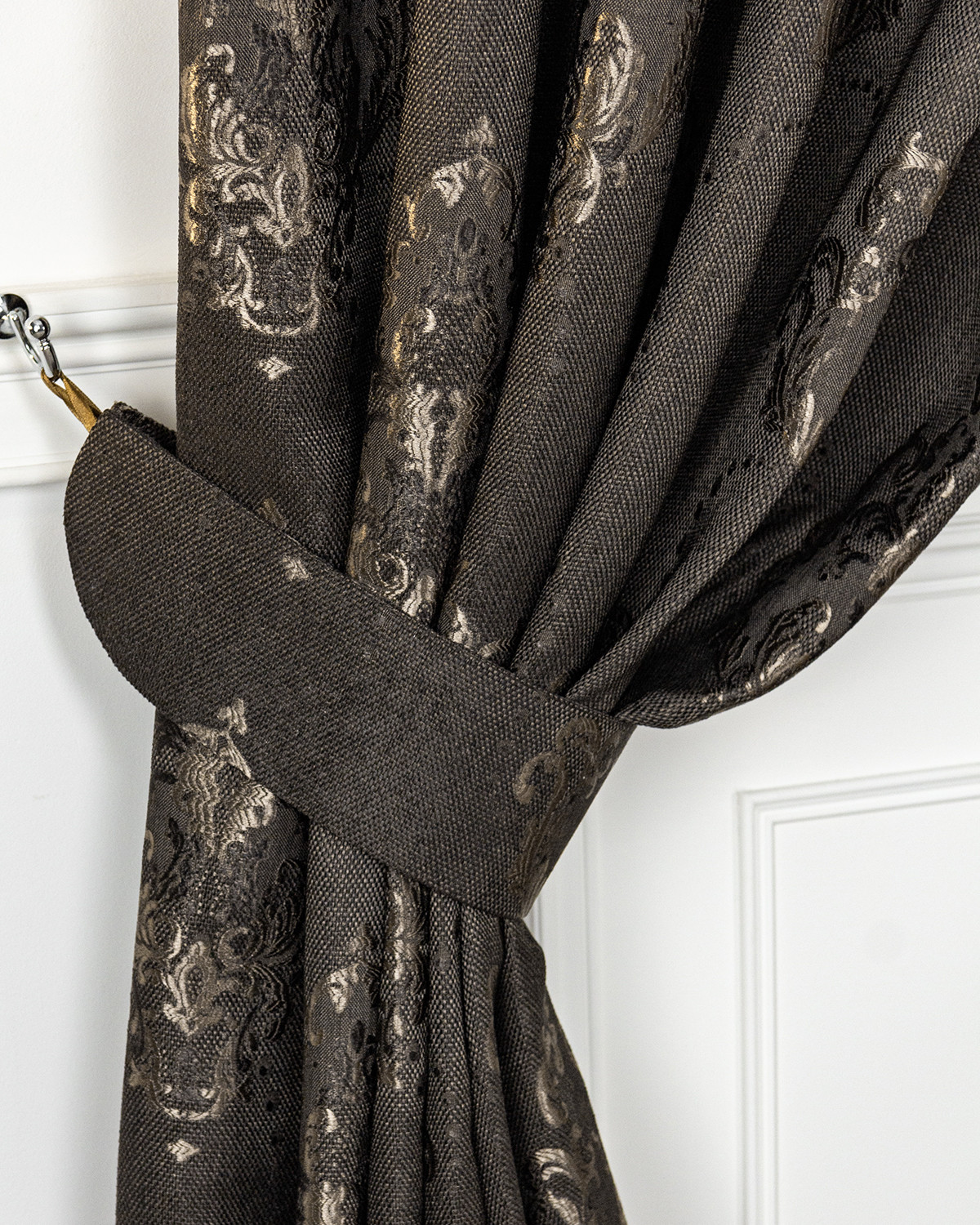 Подхваты на крючках Evrika Home 2 шт 10х65 Ренессанс Брауни