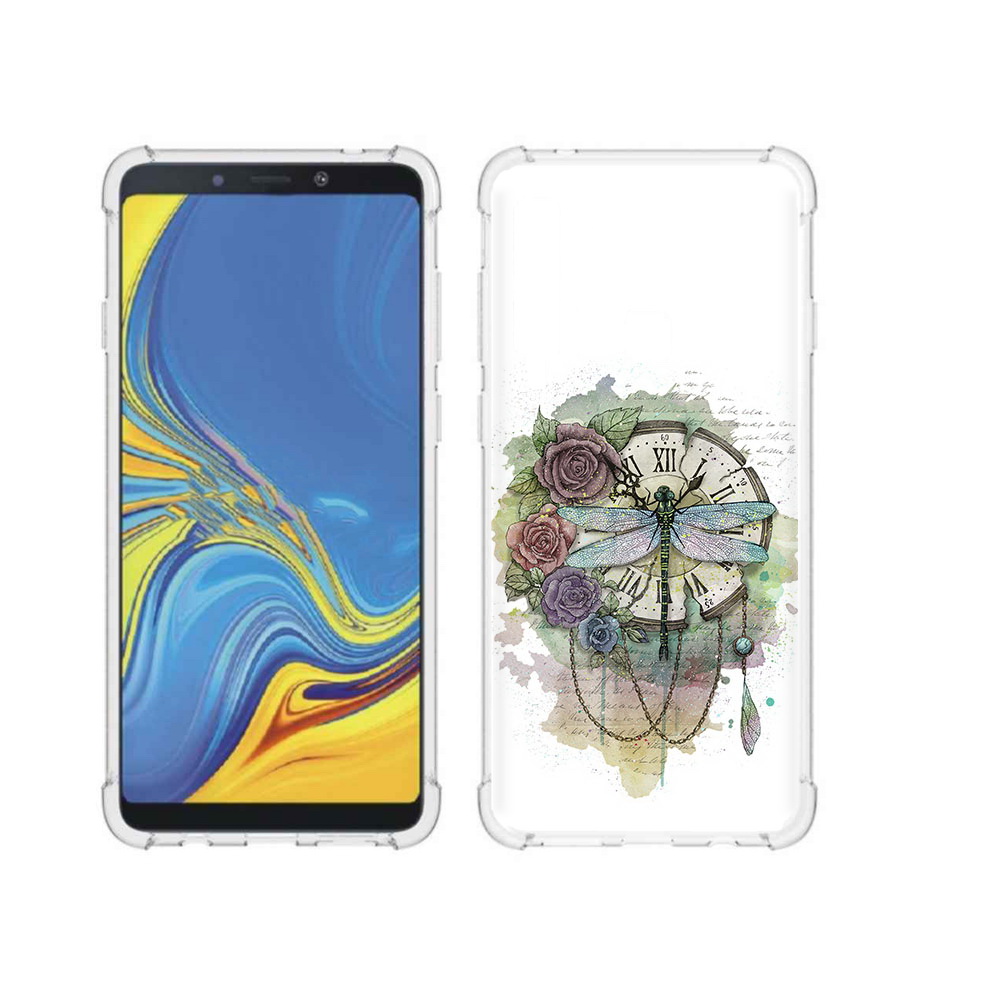 Чехол MyPads Tocco для Samsung Galaxy A9 старинные часы в цветах (PT118683.560.621)