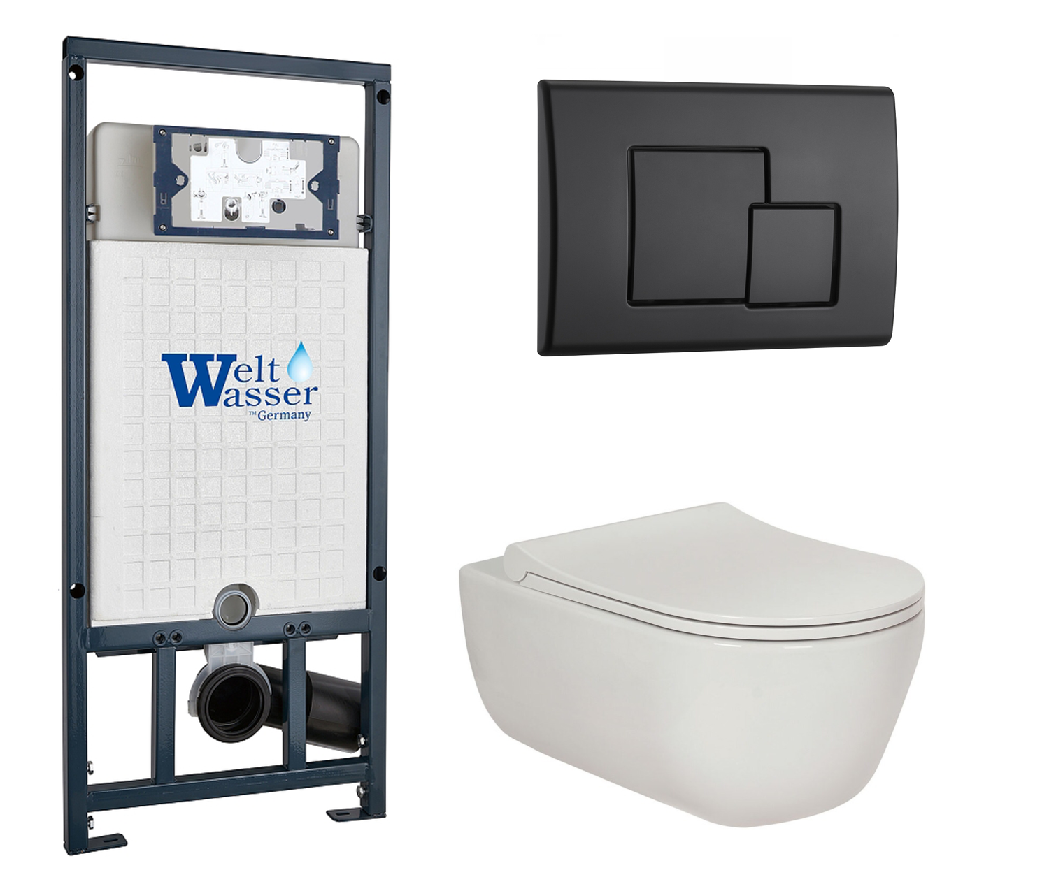 

Комплект: инсталляция WeltWasser Marberg 507 + унитаз Ego XL с кнопкой черной