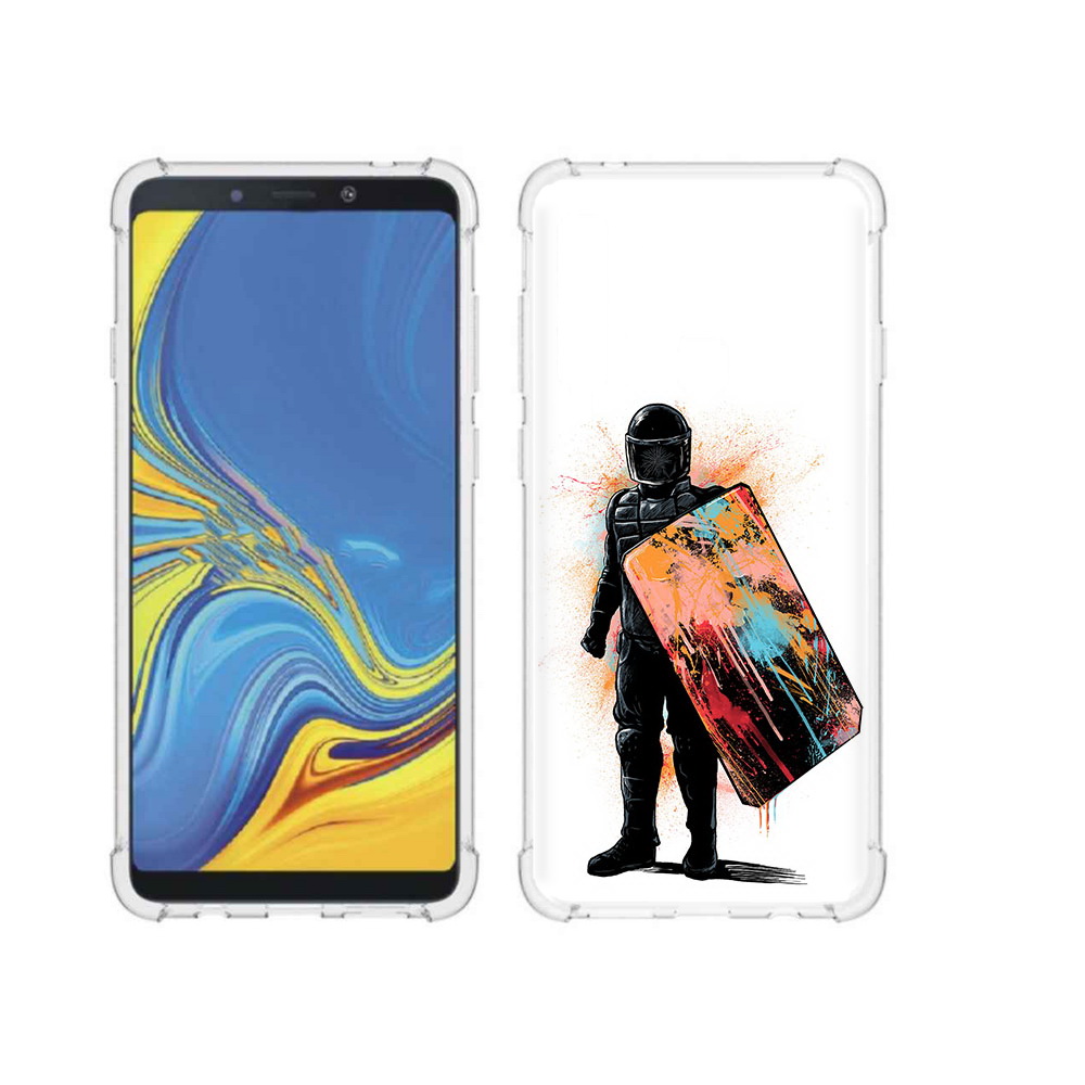 

Чехол MyPads Tocco для Samsung Galaxy A9 солдат с красочным щитом (PT118683.560.614), Прозрачный, Tocco