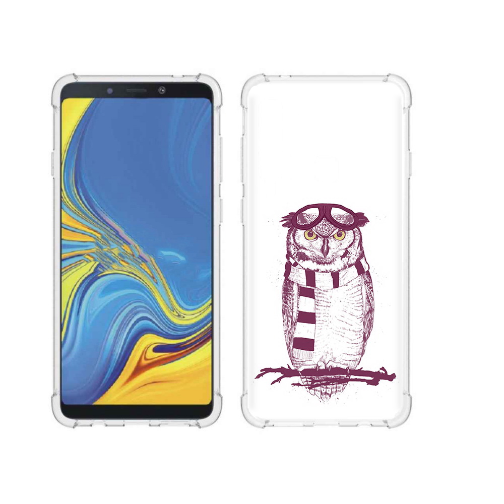 

Чехол MyPads Tocco для Samsung Galaxy A9 сова-летчик (PT118683.560.612), Прозрачный, Tocco