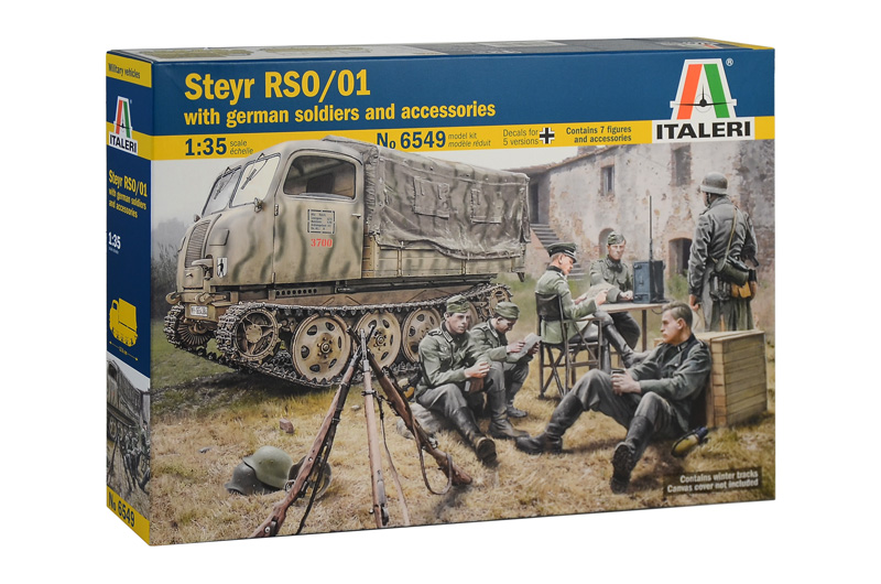 

Сборная модель Italeri 1/35 Гусеничный тягач RSO/01 с немецкими солдатами 6549