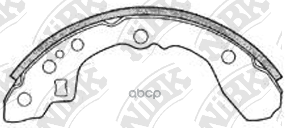 

Тормозные колодки NiBK барабанные задние FN3347
