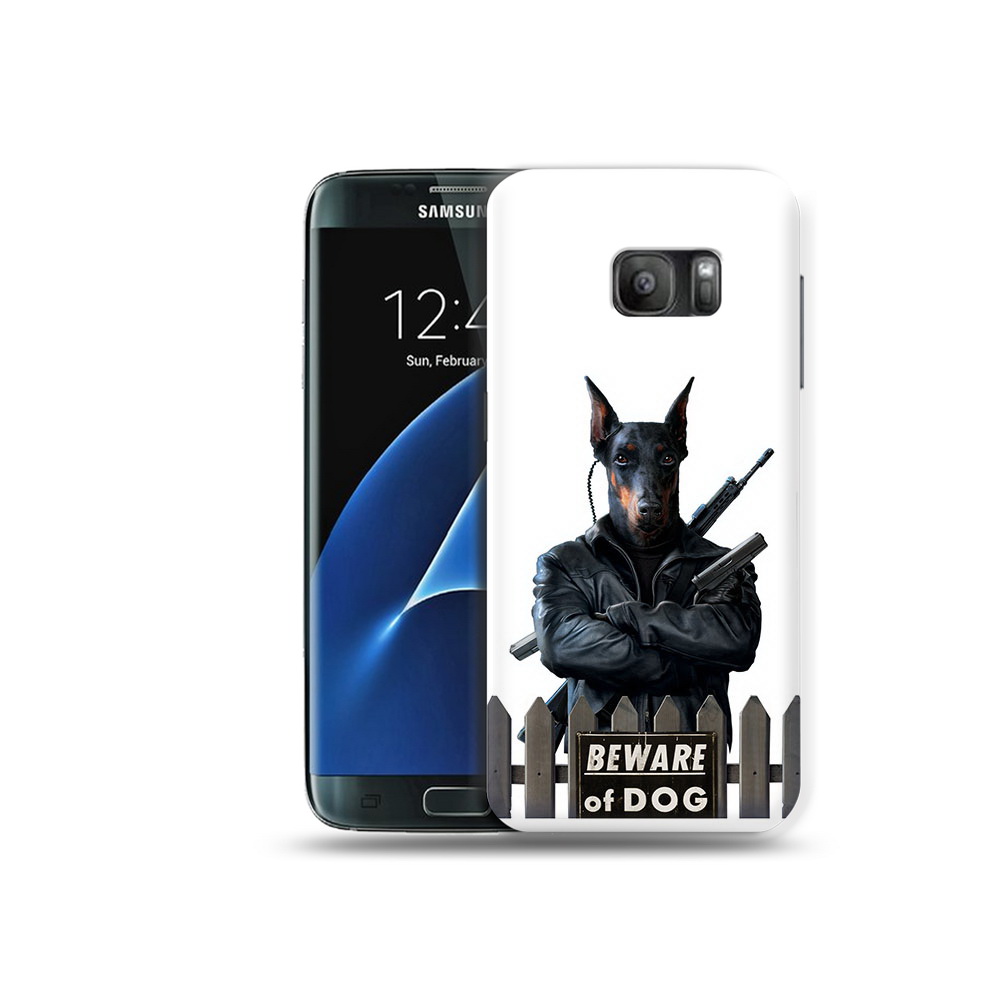 

Чехол MyPads Tocco для Samsung Galaxy S7 доберман, Прозрачный, Tocco