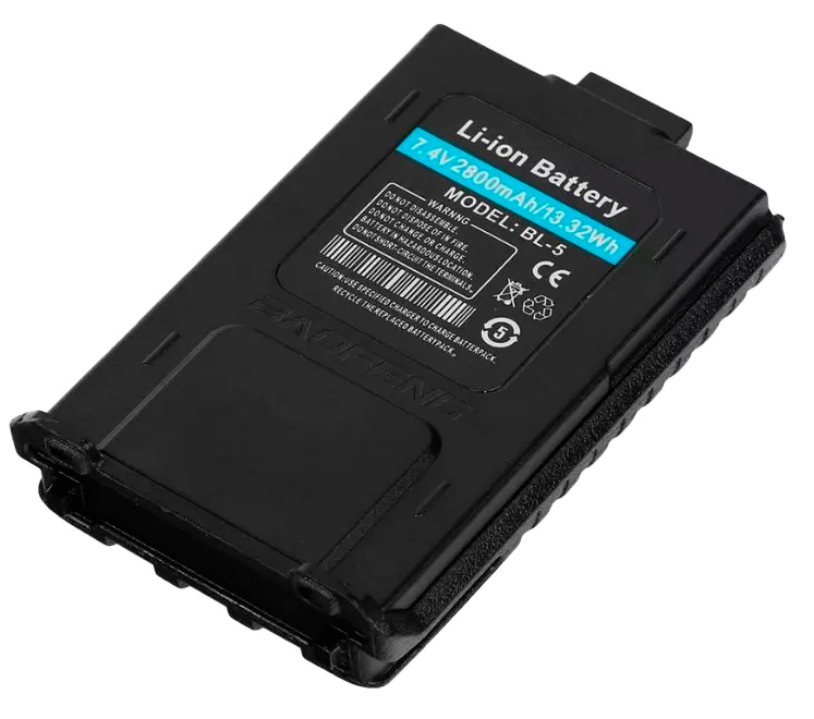 

Аккумулятор для рации Baofeng UV-5R Li-Ion 1 шт., UV-5R