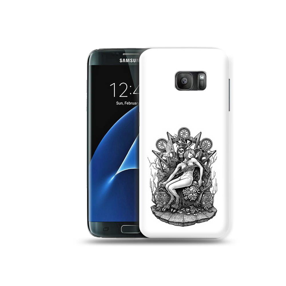 

Чехол MyPads Tocco для Samsung Galaxy S7 девушка на троне, Прозрачный, Tocco