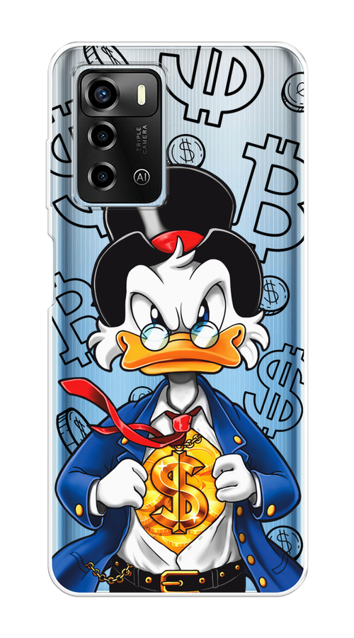

Чехол на ZTE Blade A72/V40 Vita "Scrooge Goldman", Черный;белый;синий, 135450-1