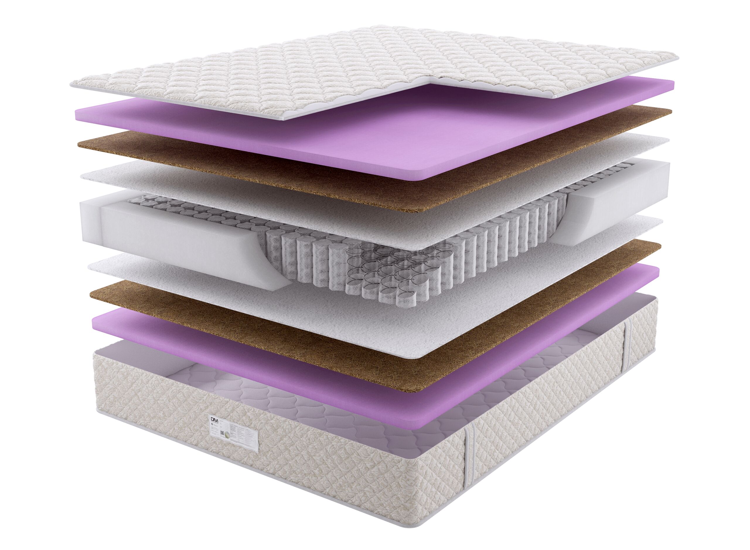 

Матрас Dream Master Орто 9 SP 150х195, Бежевый;белый;серый;серебристый, Орто 9 SP