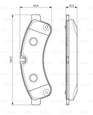 

Тормозные колодки Bosch дисковые 986494335