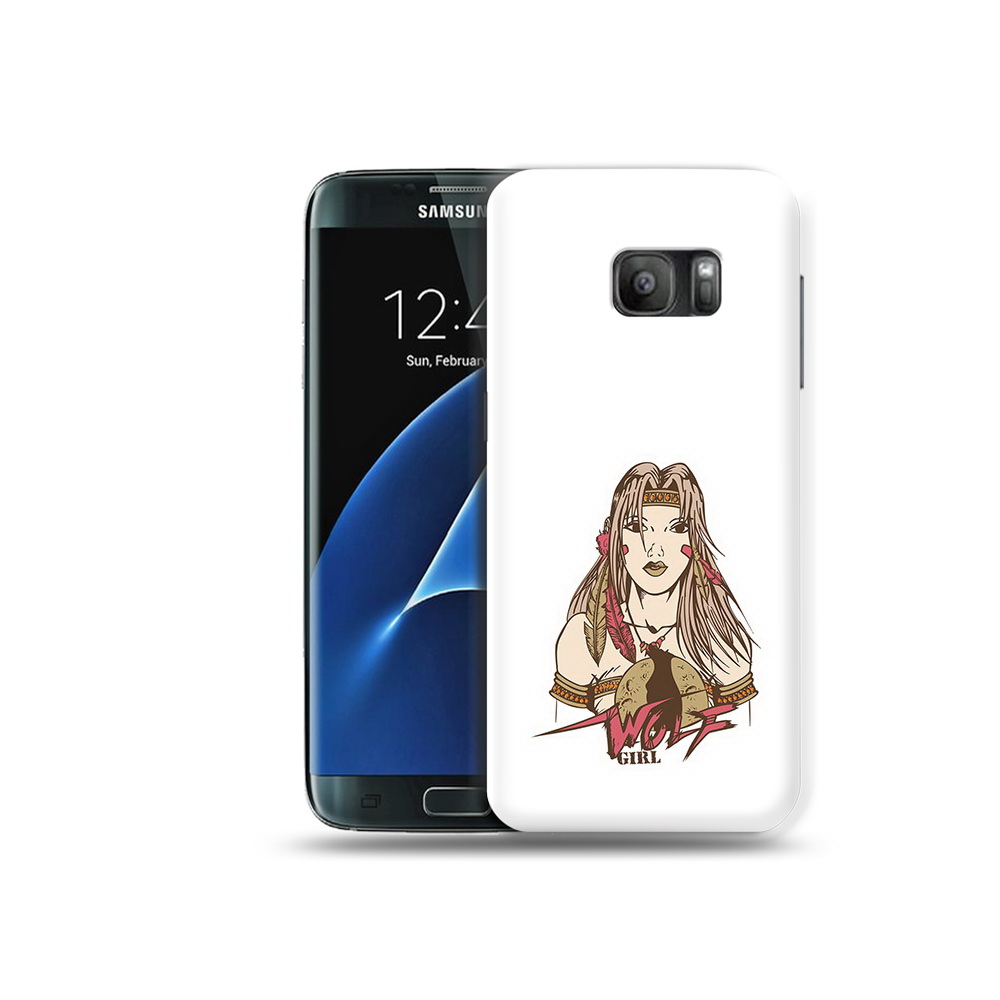 

Чехол MyPads Tocco для Samsung Galaxy S7 девушка волк, Прозрачный, Tocco
