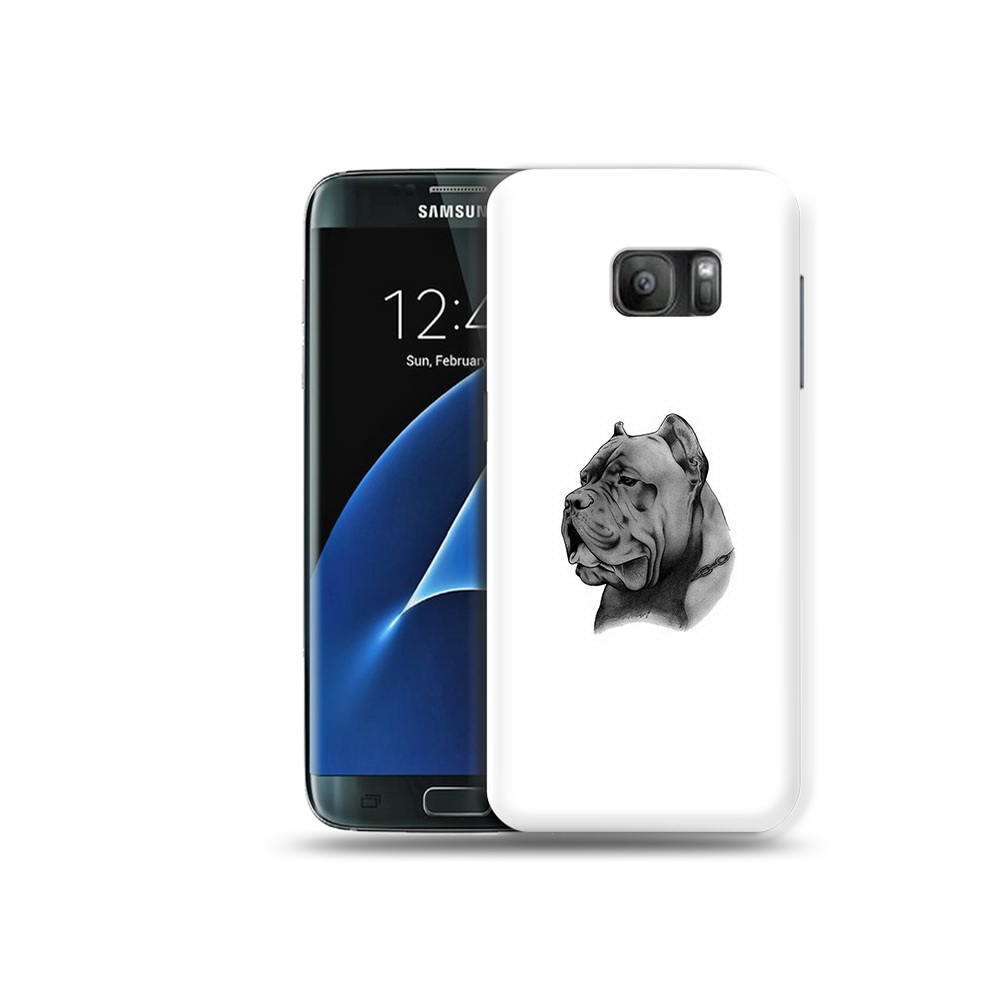 

Чехол MyPads Tocco для Samsung Galaxy S7 грозный бульдог, Прозрачный, Tocco