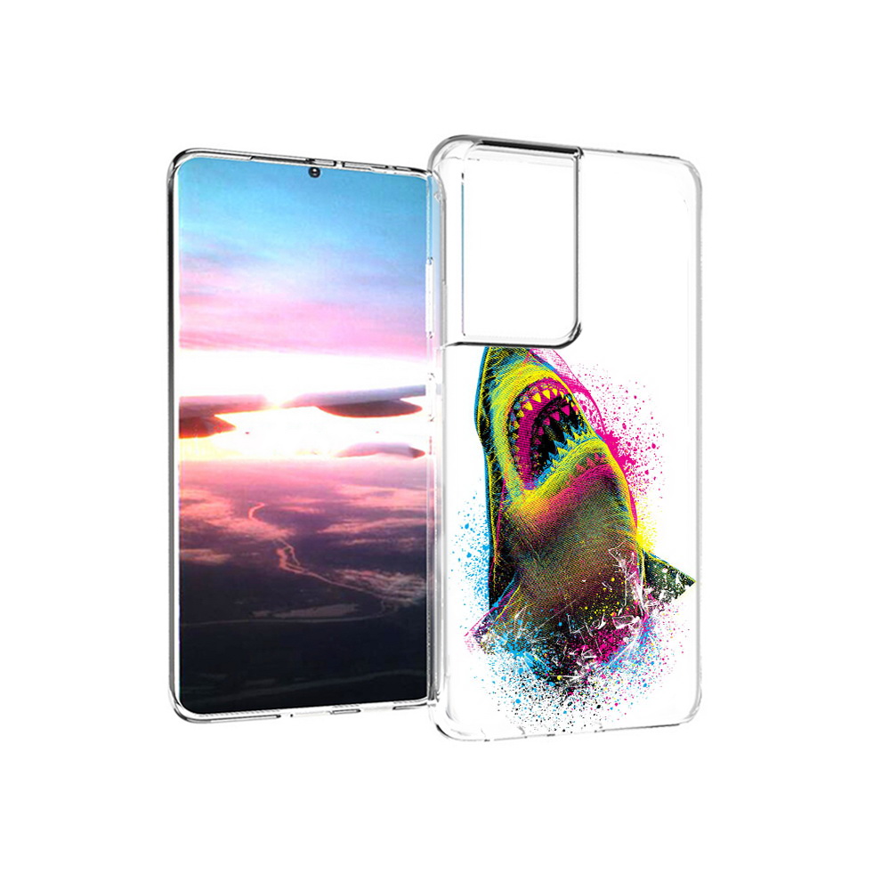 

Чехол MyPads Tocco для Samsung Galaxy S21 Ultra челюсти-2 (PT157307.497.674), Прозрачный, Tocco