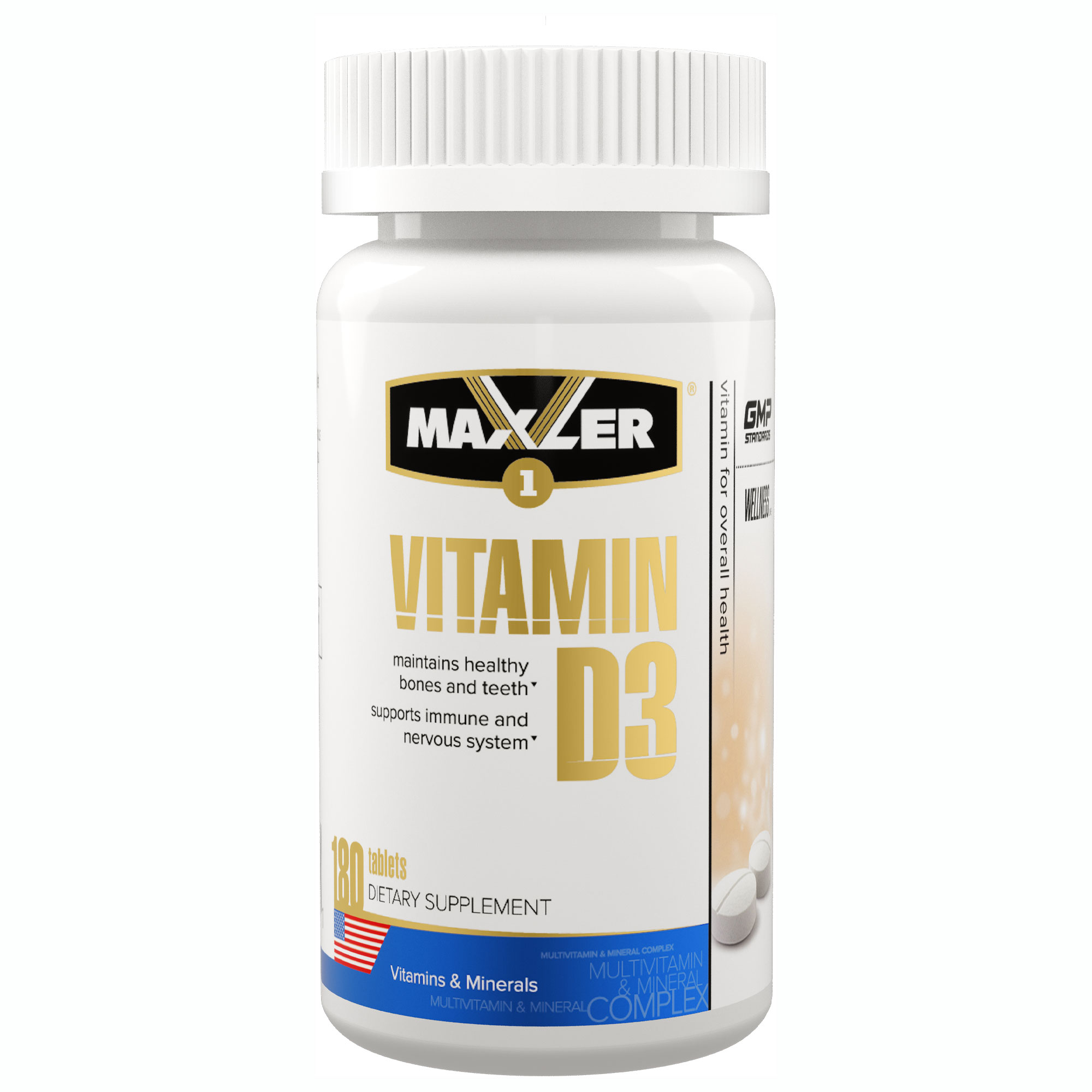 фото Vitamin d3, 180 таблеток maxler