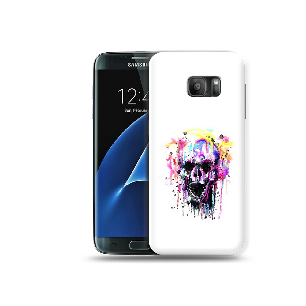 

Чехол MyPads Tocco для Samsung Galaxy S7 граффити череп, Прозрачный, Tocco