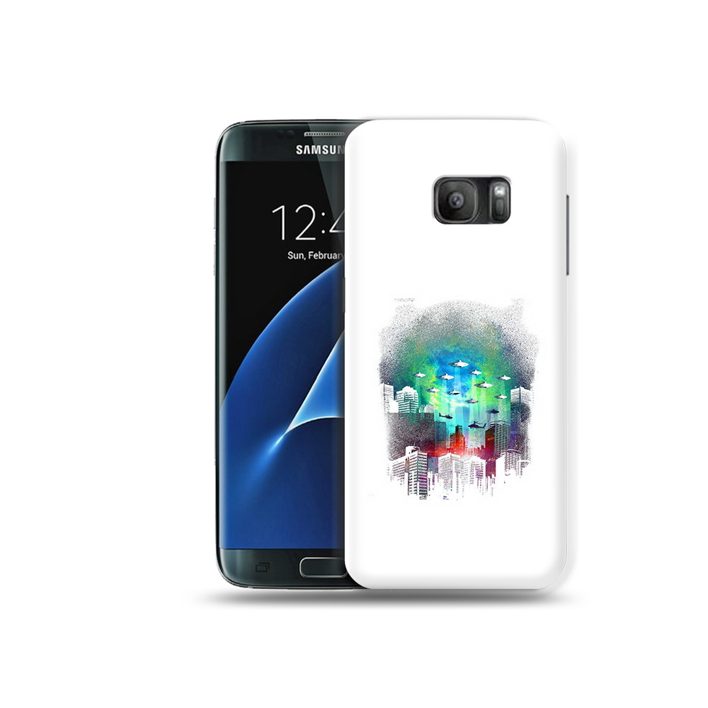 

Чехол MyPads Tocco для Samsung Galaxy S7 город в свечении, Прозрачный, Tocco
