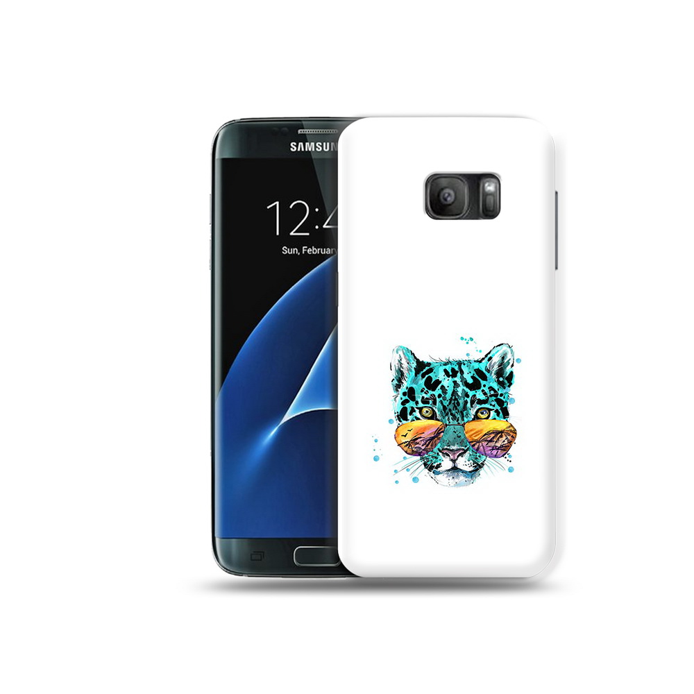 

Чехол MyPads Tocco для Samsung Galaxy S7 голубой лео, Прозрачный, Tocco