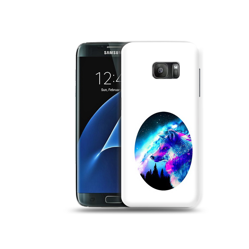 

Чехол MyPads Tocco для Samsung Galaxy S7 голубой волк, Прозрачный, Tocco
