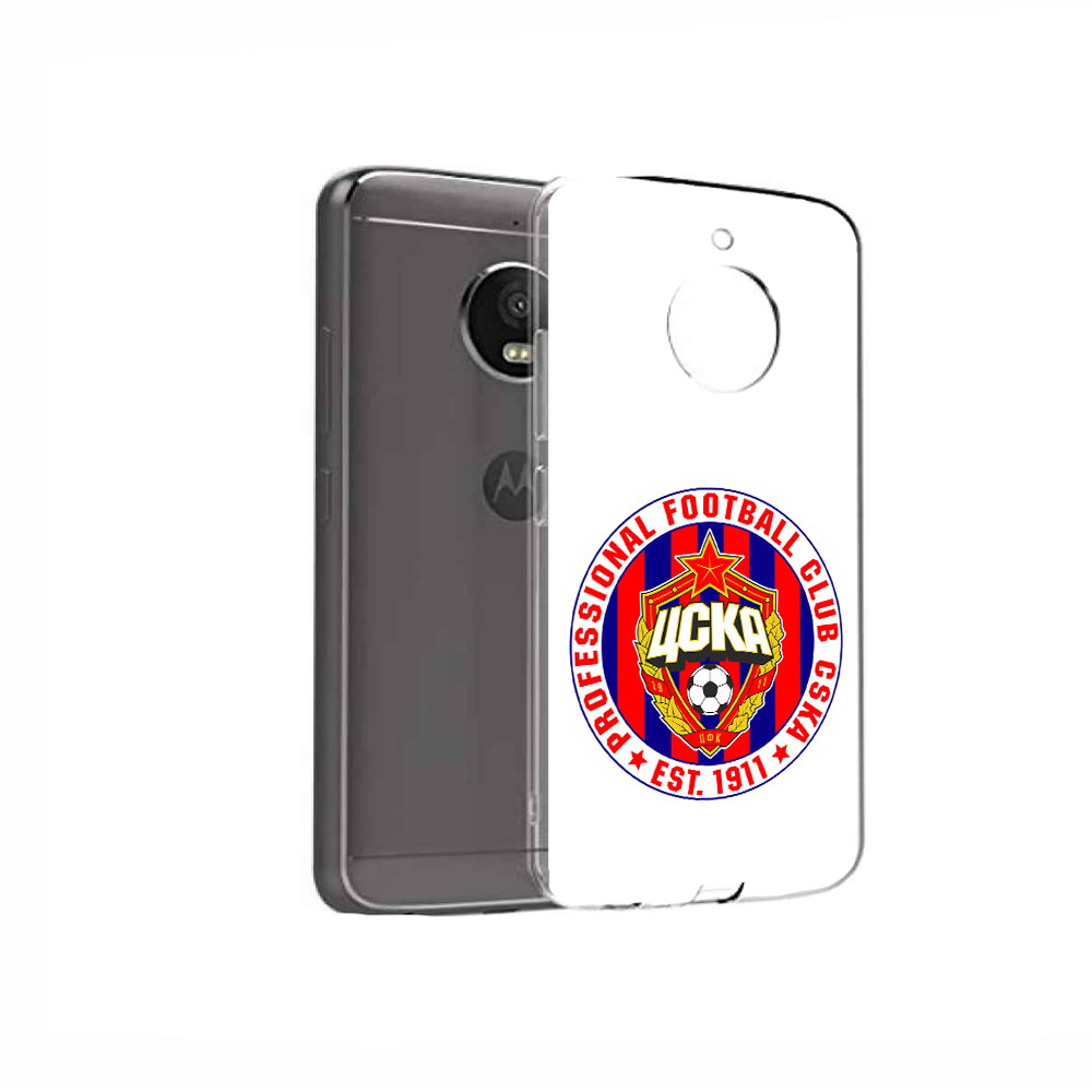 

Чехол MyPads Tocco для Motorola Moto E4 ФК ЦСК логотип (PT99977.370.178), Прозрачный, Tocco