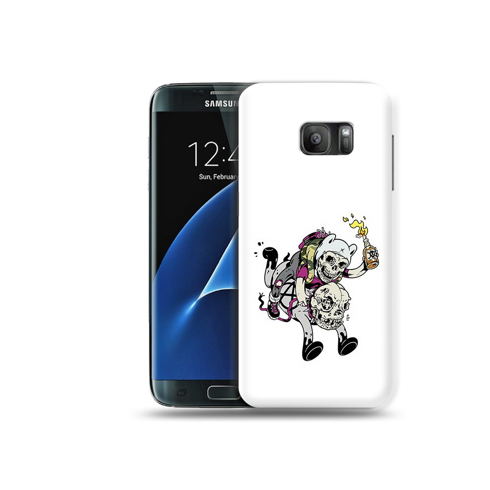 

Чехол MyPads Tocco для Samsung Galaxy S7 время приключений скелеты, Прозрачный, Tocco