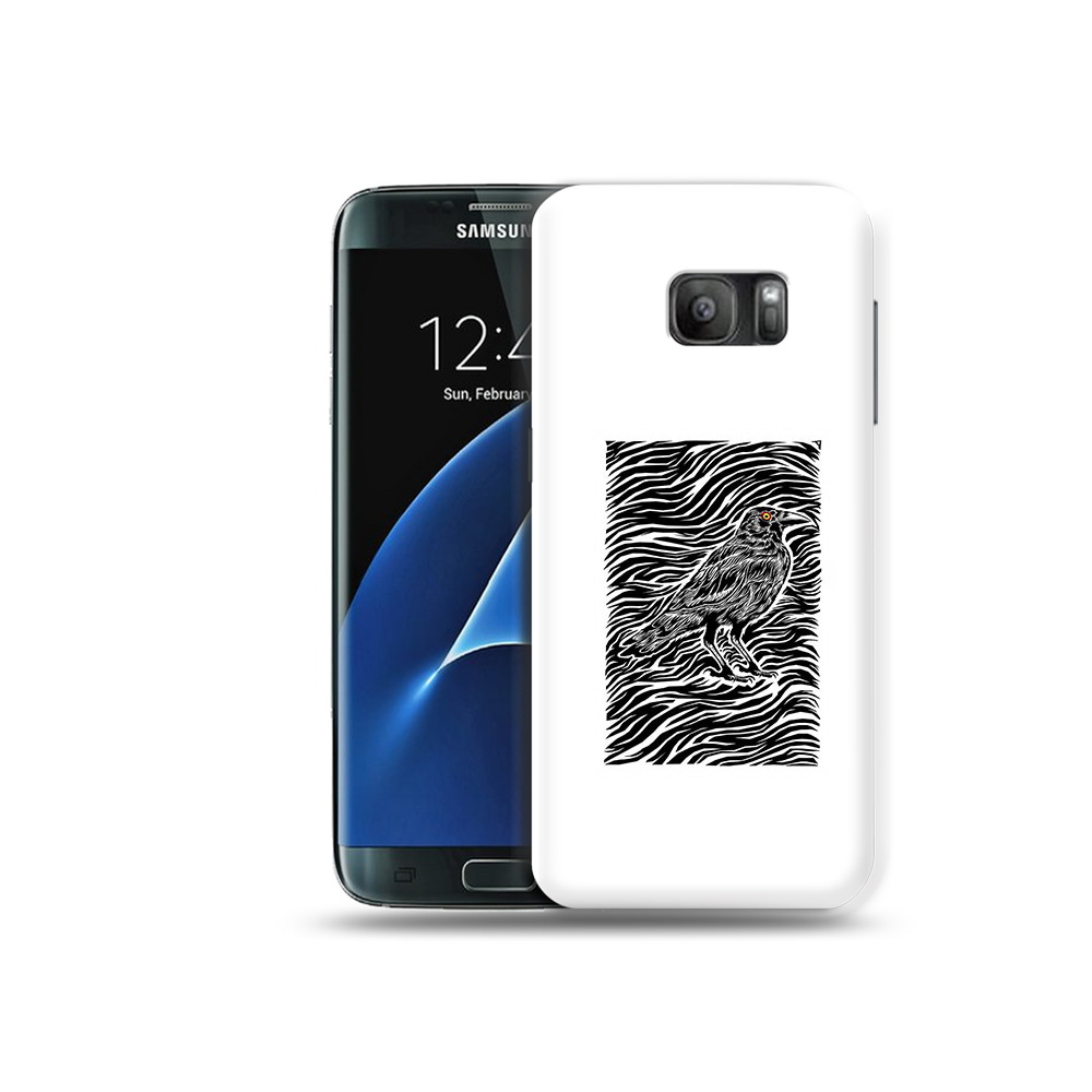 

Чехол MyPads Tocco для Samsung Galaxy S7 ворон в абстракции, Прозрачный, Tocco