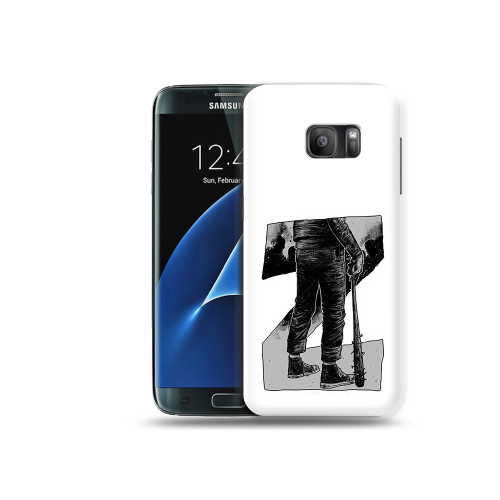 

Чехол MyPads Tocco для Samsung Galaxy S7 воин черно белый, Tocco