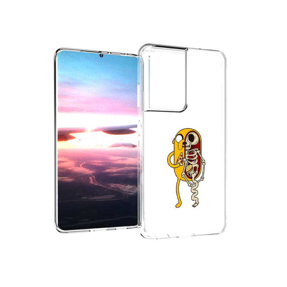 

Чехол MyPads Tocco для Samsung Galaxy S21 Ultra Джейк скелет (PT157307.497.64), Прозрачный, Tocco