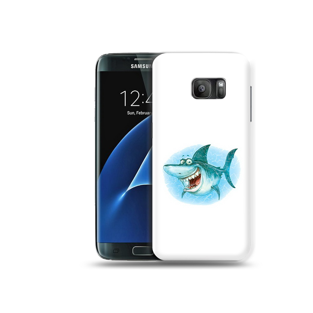 

Чехол MyPads Tocco для Samsung Galaxy S7 веселая акула, Прозрачный, Tocco