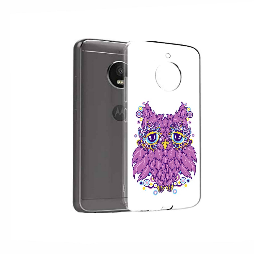 

Чехол MyPads Tocco для Motorola Moto E4 Розовая сова (PT99977.370.147), Прозрачный, Tocco