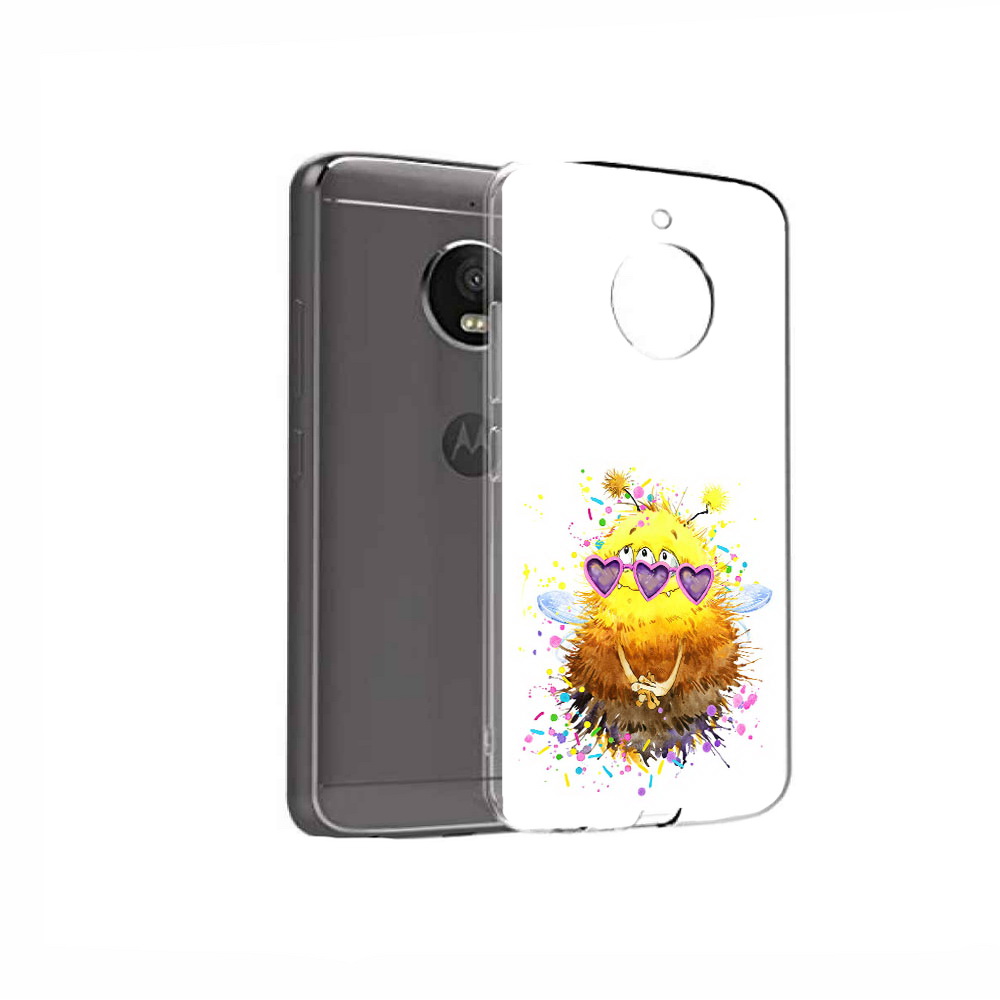 

Чехол MyPads Tocco для Motorola Moto E4 Пушитый шмель (PT99977.370.143), Прозрачный, Tocco