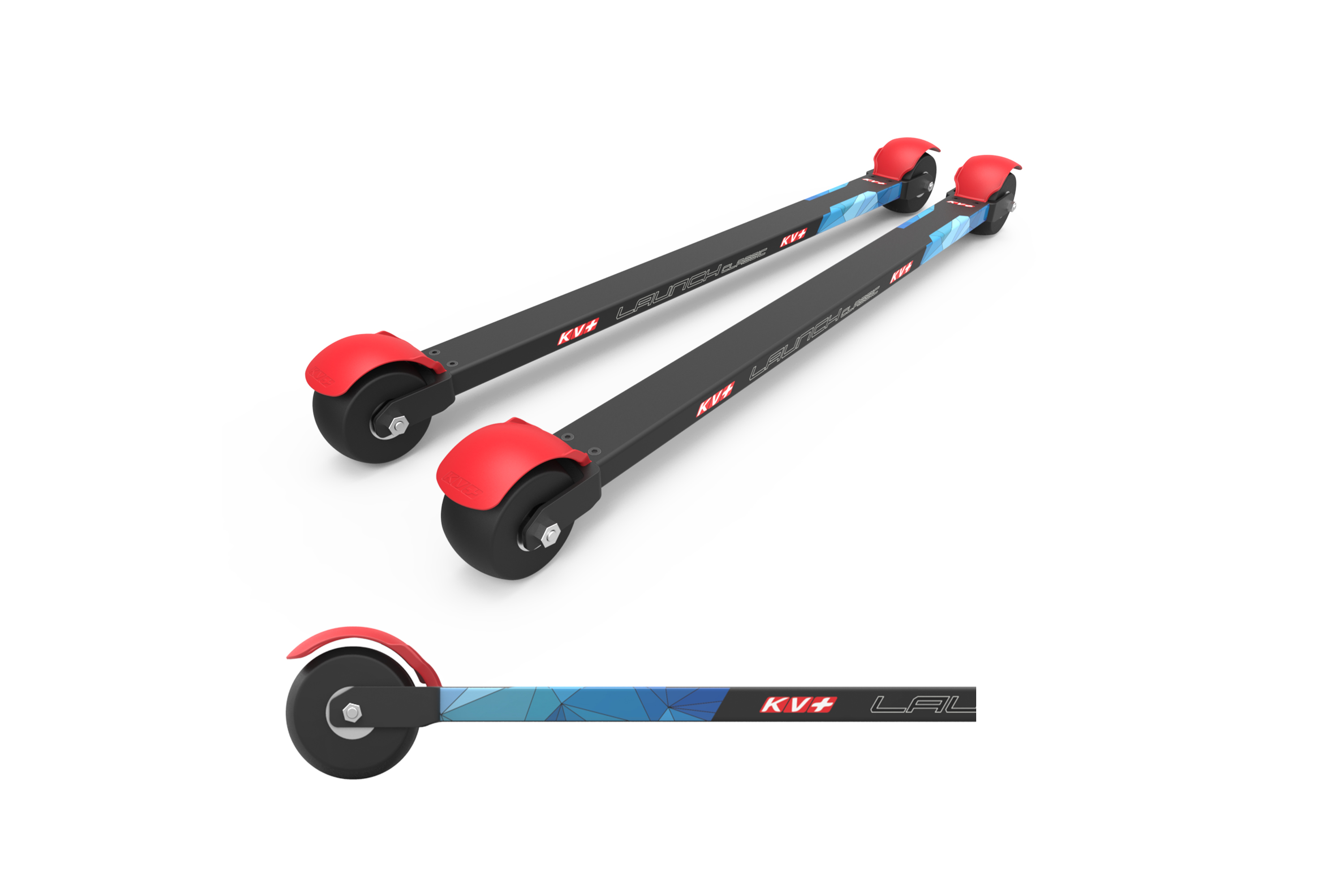 фото Лыжероллеры kv+ rollerski launch pro cl slow wheels 73 cm, 21rs01.s