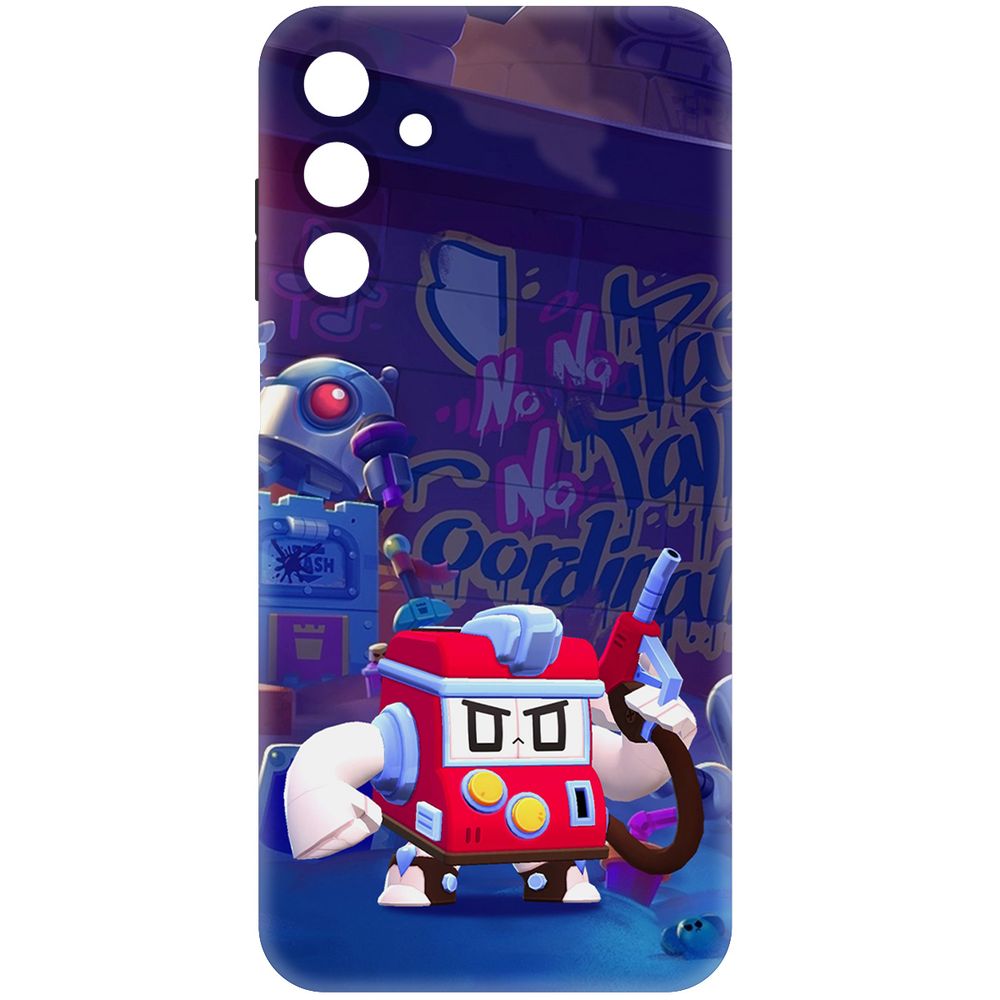 

Чехол-накладка Krutoff Soft Case Brawl Stars - V8-БИТ для Samsung Galaxy M15 черный