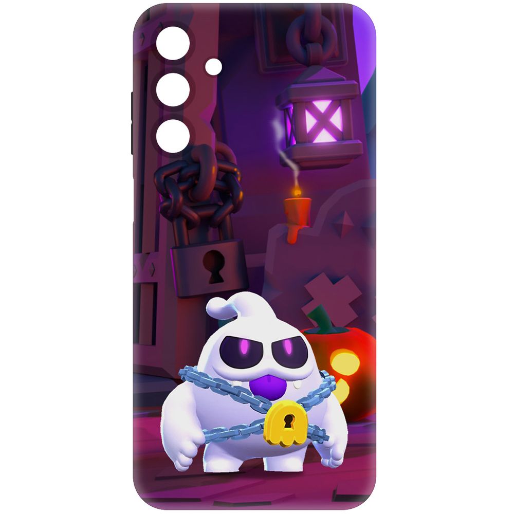 

Чехол-накладка Krutoff Soft Case Brawl Stars - Призрак Скуик для Samsung Galaxy M15 черный