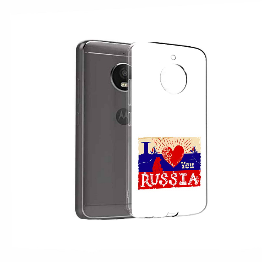 

Чехол MyPads Tocco для Motorola Moto E4 Люблю Россию (PT99977.370.112), Прозрачный, Tocco