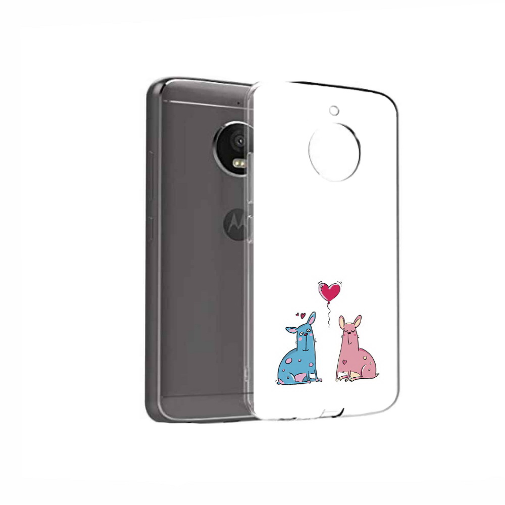 

Чехол MyPads Tocco для Motorola Moto E4 Лама любовь (PT99977.370.102), Прозрачный, Tocco