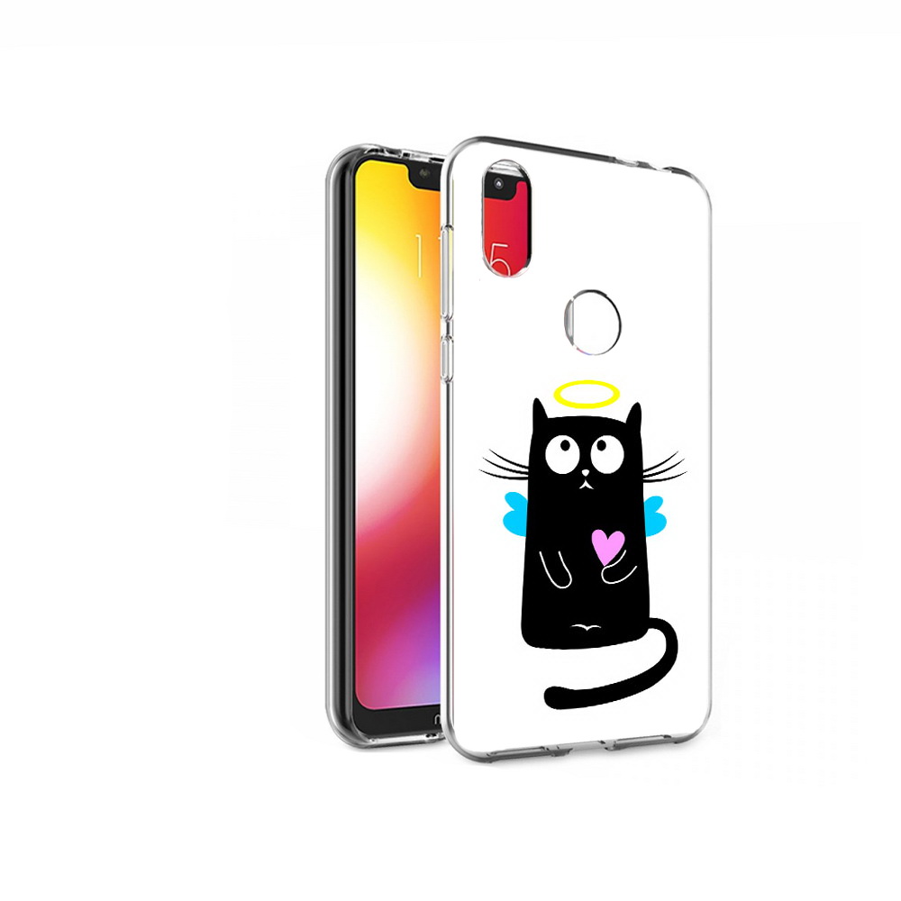

Чехол MyPads Tocco для Motorola One Кот ангелок (PT126881.369.96), Прозрачный, Tocco