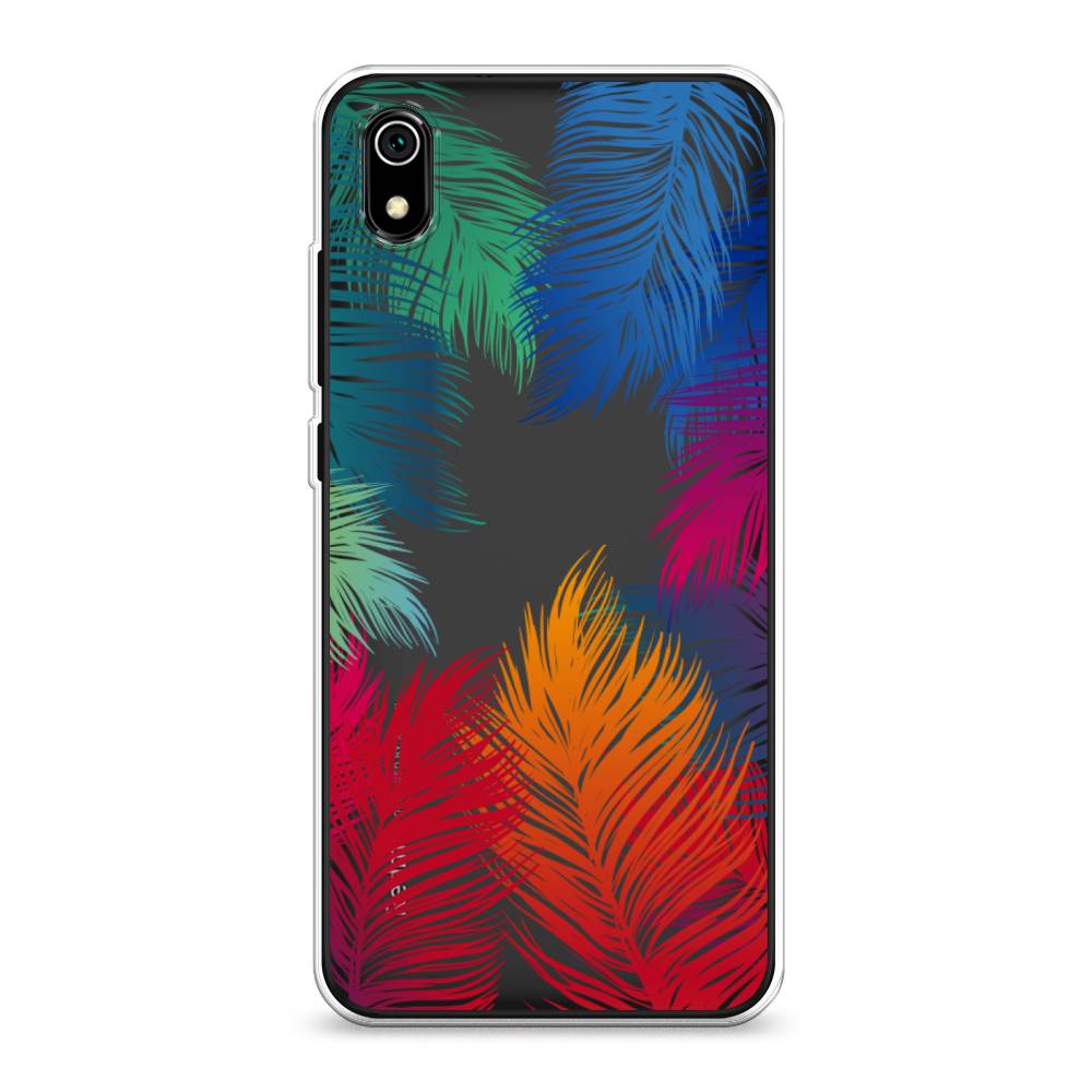 

Чехол Awog на Xiaomi Redmi 7A "Рамка из перьев", Разноцветный, 35450-4