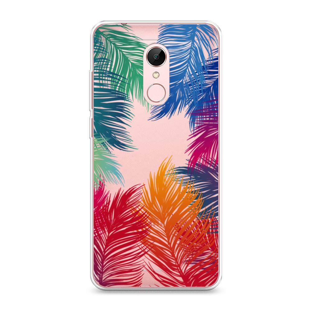 

Чехол Awog на Xiaomi Redmi 5 "Рамка из перьев", Разноцветный, 33050-4