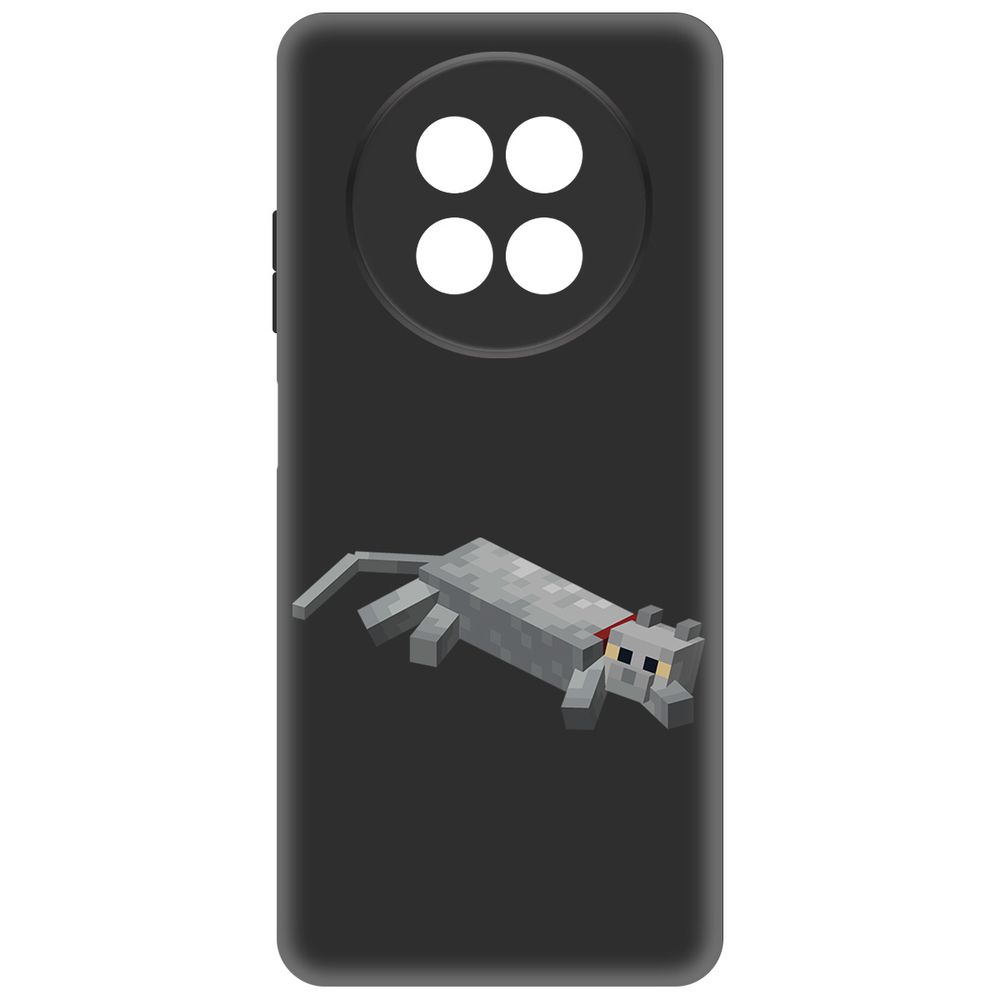 

Чехол-накладка Krutoff Soft Case Minecraft-Кошка для Realme 13+ 5G черный