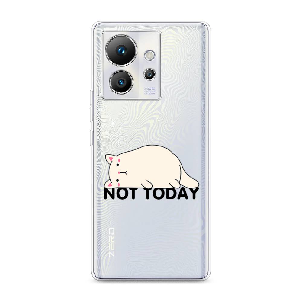 

Чехол на Infinix Zero Ultra 5G "Cat not today", Белый;розовый;черный, 3102850-1