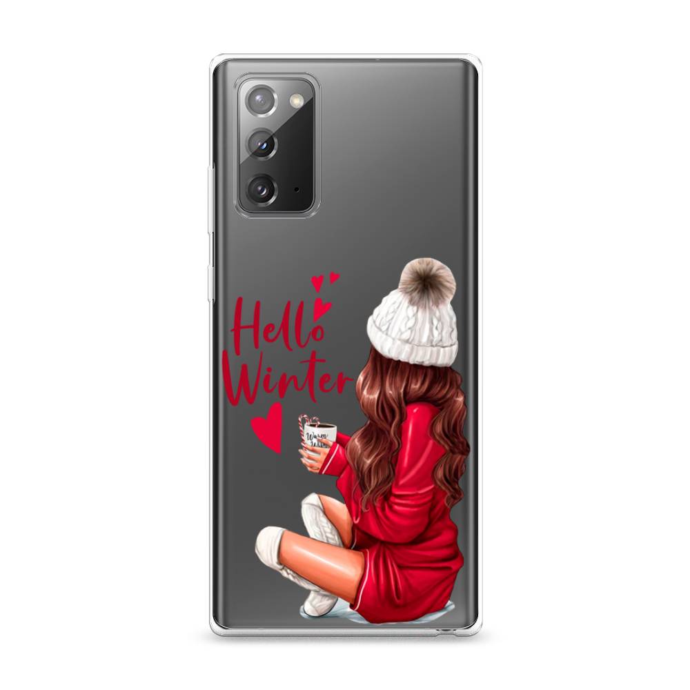 

Чехол на Samsung Galaxy Note 20 "Hello winter", Красный;белый;коричневый, 2100950-5