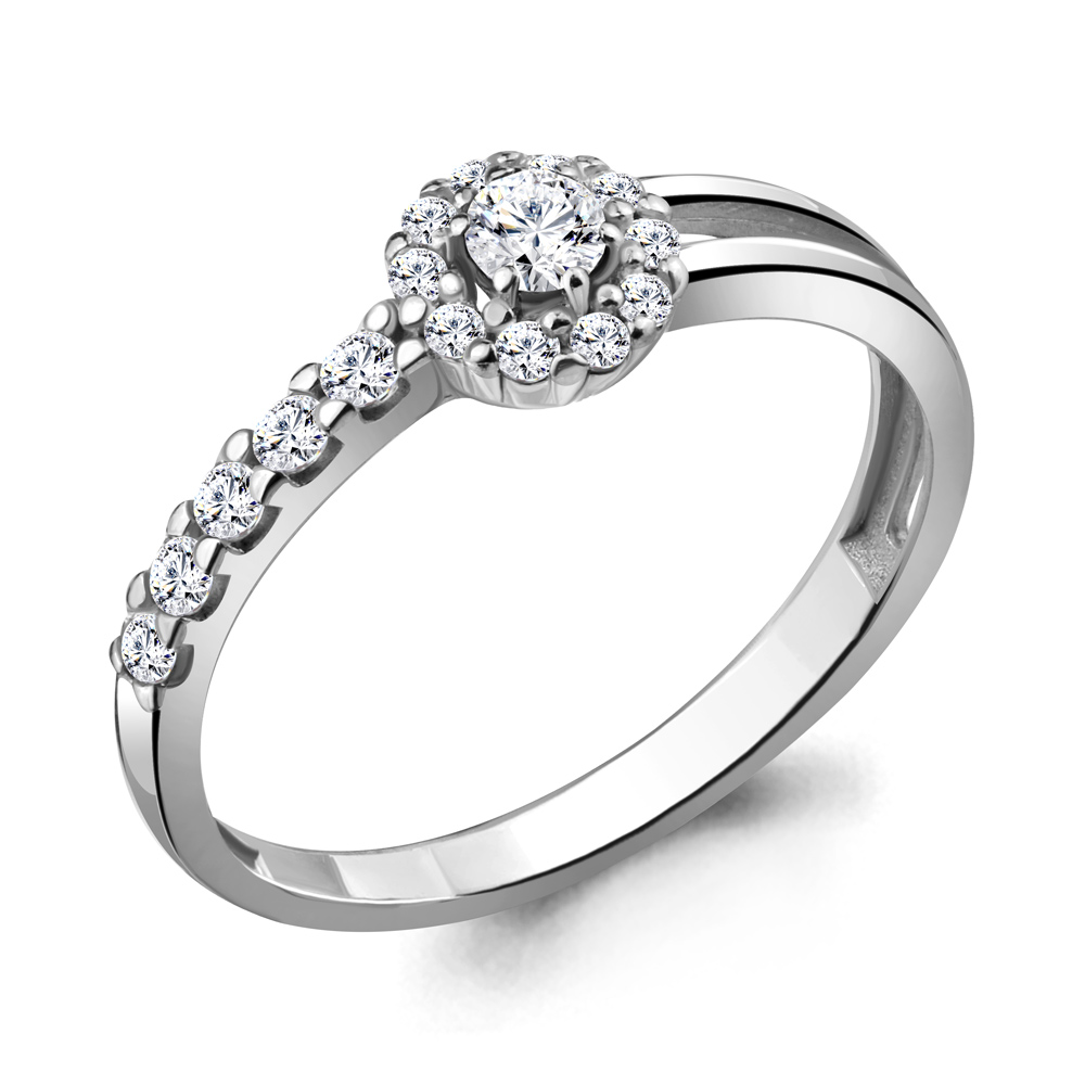 

Кольцо из серебра с фианитом Aquamarine Aquamarine 68812А_925_р р. 17, 68812А_925_р