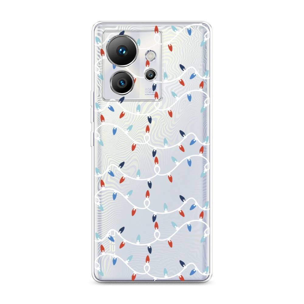 

Чехол на Infinix Zero Ultra 5G "Разноцветная гирлянда", Белый;красный;синий, 3102850-5