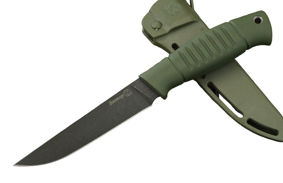 Нож Кизляр Вектор, сталь AUS-8, рукоять эластрон хаки