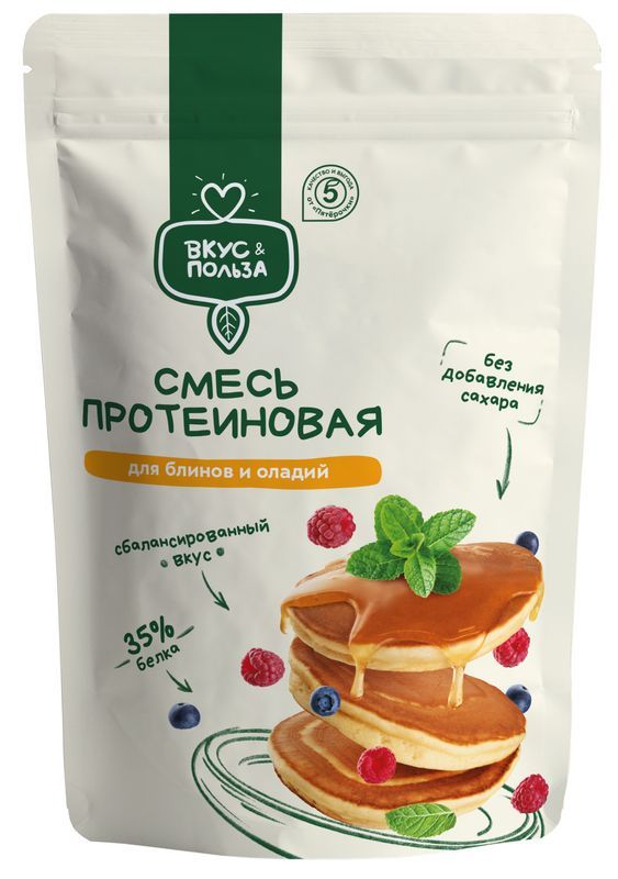 

Смесь для выпечки блинов и оладий Вкус & польза протеиновая 300 г
