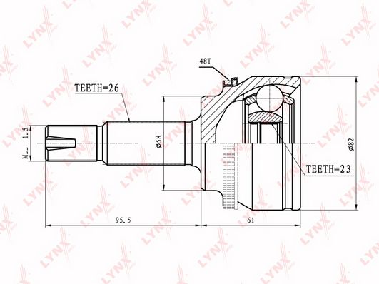 

Шрус LYNXauto CO-7562A