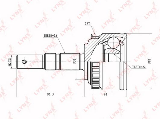 

Шрус LYNXauto CO-5908A